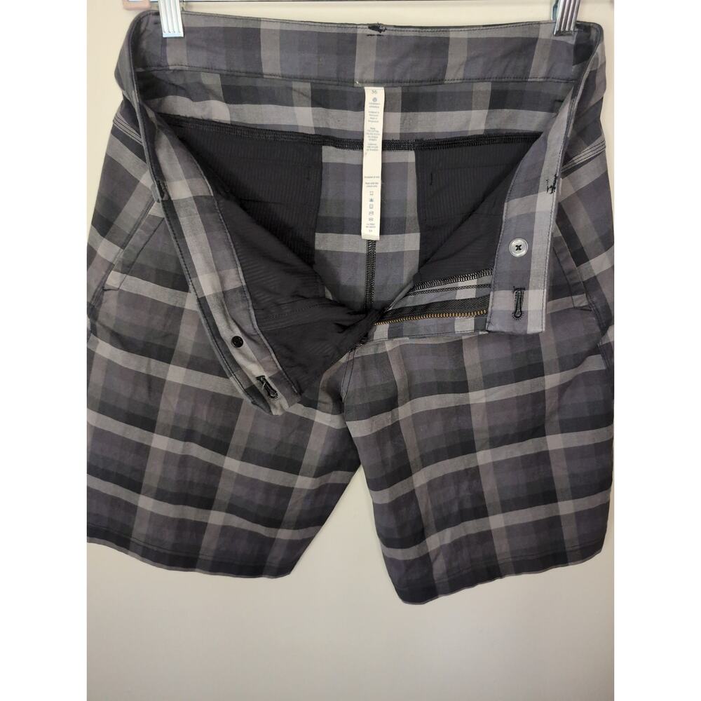 Lululemon Commission Plaid Shorts Golf Performance Casual Mens 36 - Picture 10 of 10